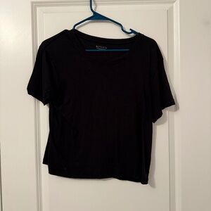 Athleta Short Sleeve Tank Top - Black